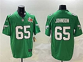 Men's Philadelphia Eagles #65 Lane Johnson Green 2025 Super Bowl LIX Patch F.U.S.E. Throwback Vapor Untouchable Limited Stitched Jersey Dzhi,baseball caps,new era cap wholesale,wholesale hats